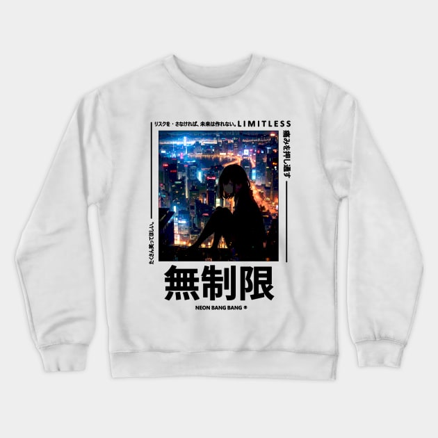 Japanese Streetwear Tokyo Urban Style #16 Crewneck Sweatshirt by Neon Bang Bang